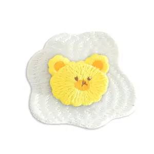 Lovely Egg Bear nuevo parche personalizado delicado bordado de alta calidad moda crear parche especial