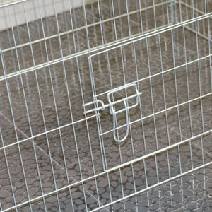 Köpek kafesi fabrika toptan taşınabilir dayanıklı evcil hayvan kafesi büyük uzay kolay monte tavşan ve tavuk tel Run <span class=keywords><strong>Coop</strong></span> tavuklar tavşanlar için - Product Image 3