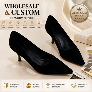 <span class=keywords><strong>Scarpe</strong></span> <span class=keywords><strong>con</strong></span> <span class=keywords><strong>Tacco</strong></span> a Punta in Camoscio Personalizzate per Donne, <span class=keywords><strong>Scarpe</strong></span> Eleganti <span class=keywords><strong>con</strong></span> <span class=keywords><strong>Tacco</strong></span> Sottile, Logo Personalizzato, Tacchi Formali da Ufficio per Signore - Product Image 1