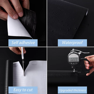 Film décoratif imperméable en <span class=keywords><strong>vinyle</strong></span> pour la maison, autocollant mural, papier peint auto-adhésif en PVC pour armoires de cuisine, film protecteur large <span class=keywords><strong>à</strong></span> motif bois - Product Image 6