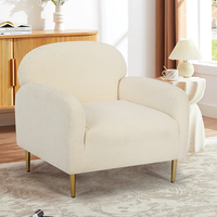 Meubles inclinables de loisirs rembourrés Sherpal Club Lobby Accent Chair Single Reception Guest Sofa Chair