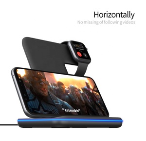 Universal 15W Qi cargador inalámbrico para Iphone X 8 Xiaomi Quick Charge <span class=keywords><strong>3</strong></span>,0 rápido cargador Dock soporte para Apple los Airpods ver 5 4 <span class=keywords><strong>3</strong></span> <span class=keywords><strong>2</strong></span> - Product Image 3
