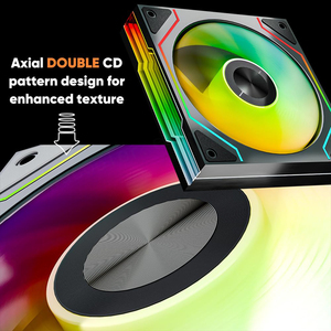 Jungle Leopard Sao trall argb 120mm CPU trường hợp Fan Double Sided Infinity gương thiết kế PWM 800 ~ 1850rpm 2. 07mmh20 HDB mang PC - Product Image 4