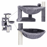 Arbre à chat multi-niveaux en peluche et sisal pour la vente en gros