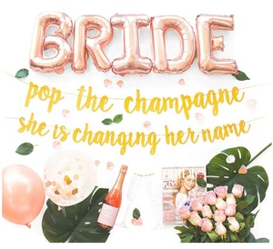 2022 Trend Bride To Be Sash Balloons Gold Bridal Shower forniture per feste di <span class=keywords><strong>addio</strong></span> <span class=keywords><strong>al</strong></span> <span class=keywords><strong>nubilato</strong></span> Kit di decorazioni per <span class=keywords><strong>accessori</strong></span> per feste di <span class=keywords><strong>addio</strong></span> <span class=keywords><strong>al</strong></span> <span class=keywords><strong>nubilato</strong></span> - Product Image 6