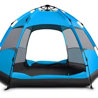 Automatische Tent Hexagon Tent Veranderende Douche Bad Party Grote Familie Waterdichte Luifel Camping Outdoor Tenten