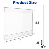Porte-affiche en plexiglas Support de menu de restaurant avec support mural en acrylique transparent 8.5 ''X 11'' A4 Display pour magasin