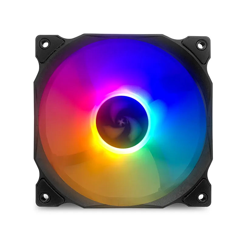 Global Hot sale brand QCDS computer cases 12v rgb fan for pc cpu cooler led fan 120mm cooling fan