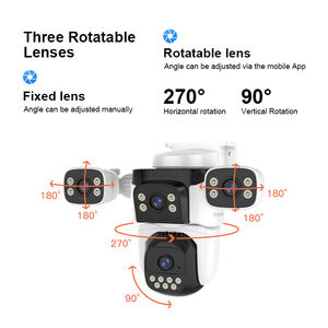 Precio de fábrica CS621FR 12MP Quad Lens PTZ WiFi Cámara para exteriores AI Detección humana IP66 Impermeable Audio bidireccional Visión nocturna Nube - Product Image 6
