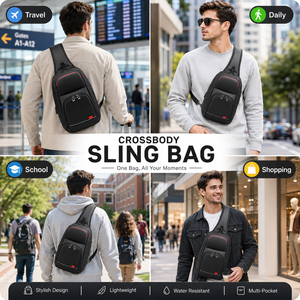 Sac bandoulière pour homme personnalisé avec logo d'usine, compartiment pour tablette <span class=keywords><strong>de</strong></span> 9,7 pouces, sangle rembourrée épaisse <span class=keywords><strong>et</strong></span> matériau PVC résistant à l'eau - Product Image 3