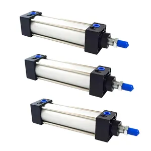 SC32/40/50/63/80/100/125/160/200 Super Big Bore Size Double Acting Aluminum Alloy Standard Air Pneumatic Cylinder