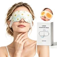 Masque oculaire chauffant personnalisé en gros, auto-chauffant, pour soulager la fatigue oculaire et les cernes, OEM ODM Marque Privée Vente en Gros