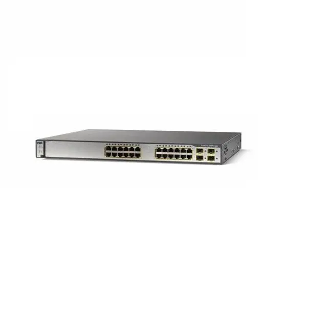 Saklar Seri 3750 24 Port 10X100X1000 + 4 SFP Gigabit Switch WS-C3750G-24TS-E1U