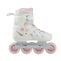 Patins à roulettes ajustables de haute qualité pour adultes, adolescents et enfants, avec roues en PU lumineuses et roulements ABEC-7