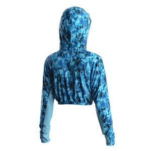 Haut court de pêche à capuche pour femme UPF50+ Protection UV Tissu léger à séchage rapide et coupe confortable très extensible - Product Image 6