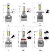 C6 Auto LED Phares Ampoule 18W 6000K COB Puce Nouvel État Phare De Voiture H1 H7 H11 H3 9005 9006 H4 Led Ampoules Personnalisées