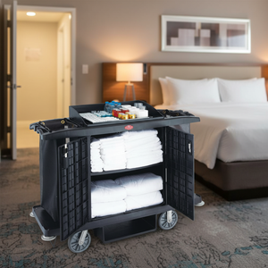 Southern GNF SFC01 layanan kamar Hotel kereta <span class=keywords><strong>Linen</strong></span> plastik troli pembersih kerja lantai khusus - Product Image 1