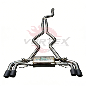 Sistema de Escape Catback Vortex SS304 para BMW G20 G22 M340i M440i M240i 3.0T 2016-2025, Sistema Valvetronic, Puntas Cuádruples Negras, Alto Rendimiento - Product Image 1