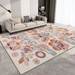 Alfombra <span class=keywords><strong>ruggable</strong></span> para puerta, sala de estar, dormitorio, casa, alfombra con flores en el suelo - Product Image 4