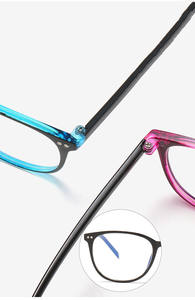 Lente transparente fina ovalada de estilo <span class=keywords><strong>General</strong></span> ultraligero para mujer y hombre, decoración de Ojos de PC, Marcos ópticos para <span class=keywords><strong>gafas</strong></span> de bloqueo de luz azul - Product Image 5
