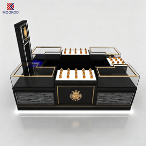 Comptoir de présentation de bijoux de luxe pour centre commercial, <span class=keywords><strong>vitrine</strong></span> en verre trempé avec éclairage LED, tour de logo lumineuse personnalisée pour centre commercial de vente au détail - Product Image 5