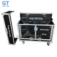 Boîtier de transport professionnel noir sur mesure pour console de mixage numérique Behringer Wing