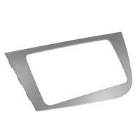 Cadre de garniture d'autoradio pour panneau Seat Leon de couleur noire Cadre double din