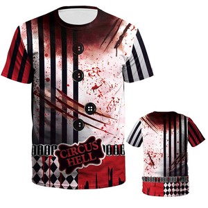 Camiseta de Hombre con Estampado 3D de Esqueleto para Halloween, Cuello Redondo, Manga Corta, Informal, Transpirable, de Poliéster - Product Image 4