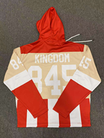 Sweat-shirts de hockey sur glace personnalisés par sublimation, haute qualité, séchage rapide, respirants, logo d'équipe personnalisé, vêtements d'équipe de hockey sur glace
