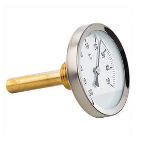 Nhiệt kế tương tự huben nhiệt kế ngang 63mm nhiệt kế ngang Nhiệt kế nhôm nhiệt độ 0-120 ° C - Product Image 2