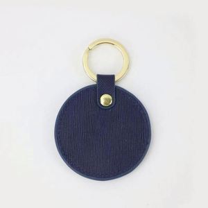 New Style Promotional Leather <b>Keychain</b> Wholesale Pu Round <b>Keychain</b> High Quality Keyring with Own logo - Product Image 2