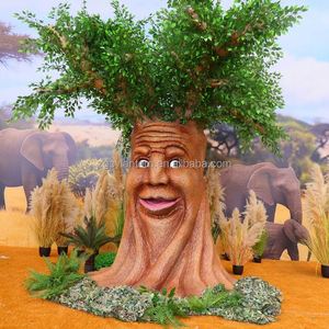 Arbre animatronique parlant de haute qualité, 5 m, résistant aux intempéries, pour intérieur/extérieur, centre commercial, parc à thème, décor personnalisable (bouche/yeux) - Product Image 3
