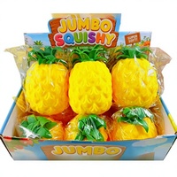 Best-seller transfrontalier : Jouet Squishy Ananas Réaliste Grand Format en Silicone Souple TPR – Idéal pour Soulager le Stress
