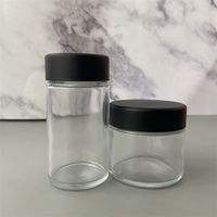 1 oz 2 oz 3oz 4oz 6 oz 8 oz 16 oz bocaux en verre hermétiques résistant aux enfants contenants d'emballage de pots de fleurs avec couvercles CR 3.5g