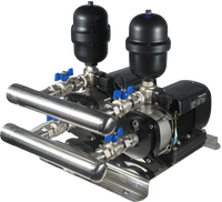 Pompes centrifuges électriques intelligentes en acier inoxydable à haute pression, à fréquence variable et à double pompe