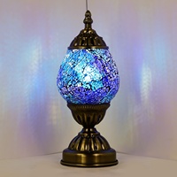 Marrakesch Dekorationen Mosaik Glas Ei geformte marok kanis che Laterne Schreibtisch Nachtlicht lampen Türkische Tisch lampe Nachttisch lampe