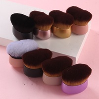 Nouvelle brosse à poussière pour ongles en forme de cœur, poils doux, brosse de nettoyage pour manucure et prétraitement