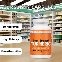Marque privée 500mg Pipérine Curcumine Curcuma Capsules de qualité alimentaire Supplément à base de plantes Extraction liquide-solide Bouteilles OEM/ODM
