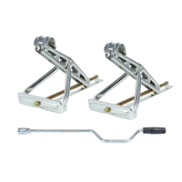 Support d'angle pour remorque et caravane, stabilisateur de remorque de 1200 kg, vérin manuel pour remorque, support d'angle pour remorque