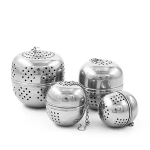 Eiförmig 4/4,5/5,5/6,5 cm Edelstahl Tea Ball Infuser Großhandel Teesieb