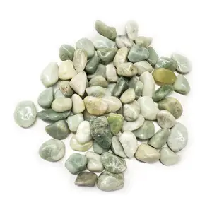 Good Quality Ocean Blue Jade Green Polished Pebble Stone for garden