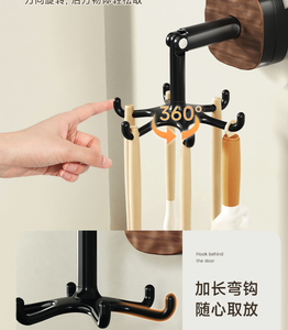 Gancio <span class=keywords><strong>da</strong></span> cucina con ventosa e 6 ganci, rotazione a 360° °   Supporto Girevole <span class=keywords><strong>da</strong></span> <span class=keywords><strong>Parete</strong></span> per Pentole, Padelle, Spatole, Asciugamani - Product Image 6