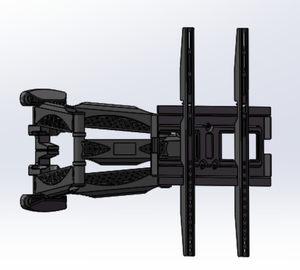 Support mural pour téléviseur DC400 <span class=keywords><strong>amovible</strong></span>, rotatif et extensible, adapté aux téléviseurs de 32 à 65 pouces - Product Image 2