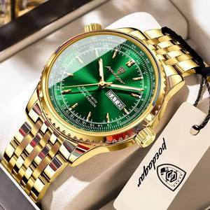 POEDAGAR 673 Watch For Man Stainless Steel Date Week Quartz Men <b>Clock</b> Waterproof Luminous High Quality Men's Watches 2026 - Product Image 2