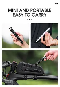 Bomba de ar portátil para bicicleta, mini-ciclo, inflador de pneus e bomba de pneus para uso em bicicletas