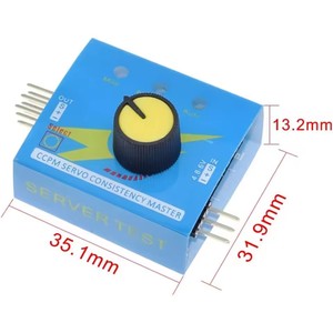 เครื่องทดสอบเซอร์โว3CH ตัวควบคุมความเร็วที่สอดคล้องหลายอย่าง ESC ปรับเกียร์พวงมาลัยตัวตรวจสอบหลักของมิเตอร์ ccpm สำหรับรถเฮลิคอปเตอร์บังคับวิทยุ - Product Image 4