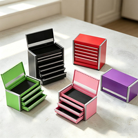 Mini boîte à outils en métal, tiroir coloré pour bureau, petite boîte à outils multi-spécifications, organisateur de pièces de quincaillerie, couleur personnalisée, logo disponible