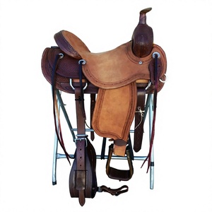 Sillín de carreras de caballos de cuero genuino BS International al por mayor con estructura de madera, herrajes SUS304, suave, cómodo y duradero, OEM - Product Image 5