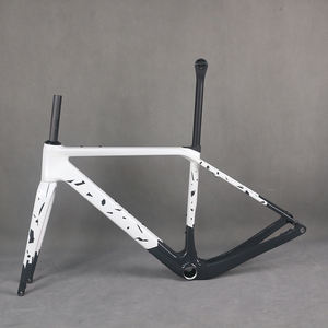 <span class=keywords><strong>Cuadro</strong></span> de <span class=keywords><strong>bicicleta</strong></span> de fibra de carbono T1000 T4, 700X50C, <span class=keywords><strong>bicicleta</strong></span> de grava con freno de disco y Cable oculto completo, pieza GR048 de YS775-1PT432C - Product Image 1