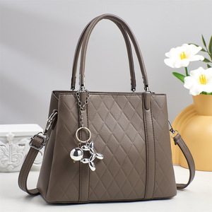 New Small <b>Square</b> Diamond Lattice Bag Pu Solid Zipper Fashion Single Shoulder Messenger Bag With Chain Ladies Handbag - Product Image 6